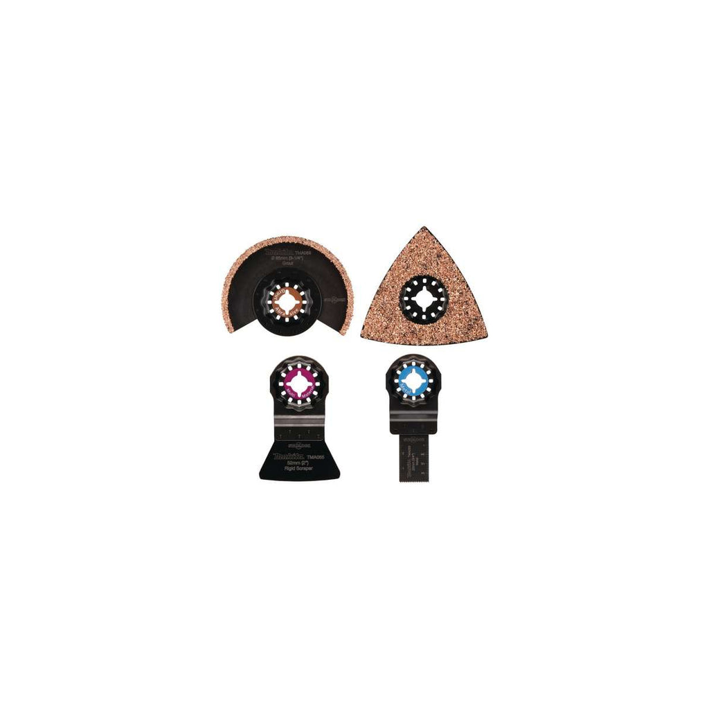  Makita Ensemble De 4 Lames Pour Le Carrelage STARLOCK (TMA058/065/069/073) (B-67496)