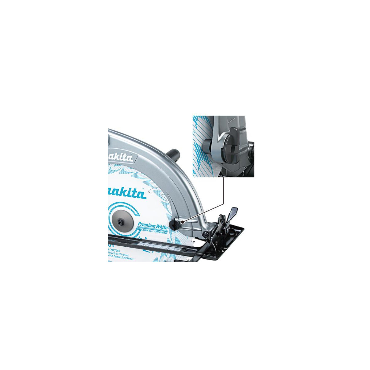  Makita HS013GZ Scie Circulaire XGT Ø 415mm 40V Max Li-Ion (Machine Seule)