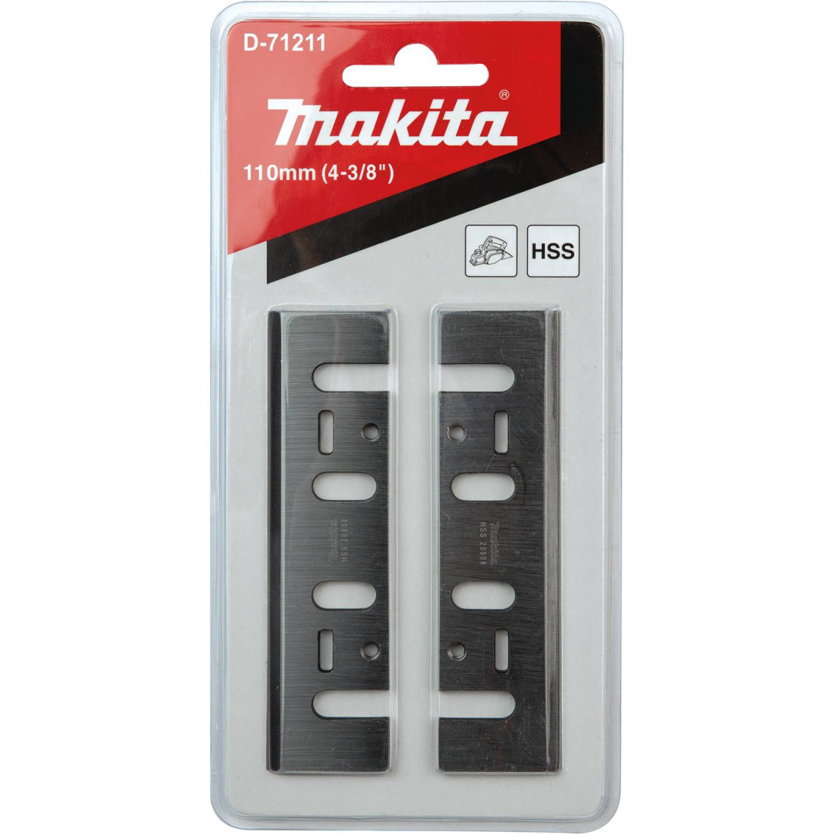 Makita Jeu De Fers 110 Mm En Acier Rapide Pour Rabots 1912B, 1911B (D-71211)