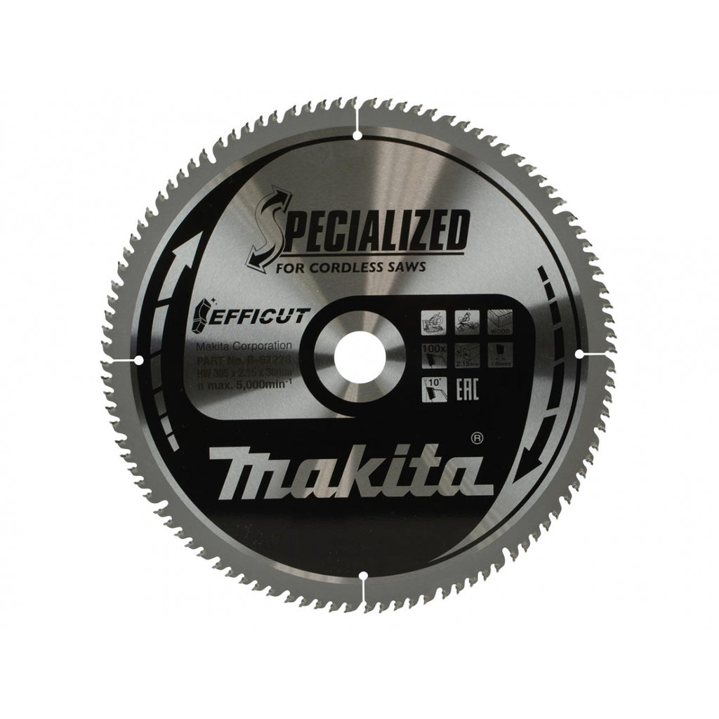  Makita Lames Bois ø305x30 100 Dts Carbure "Efficut" B-67278