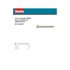  Makita P-31457 Vis En Bande 4.0x40mm INOX Pour Panneaux Agglomérées