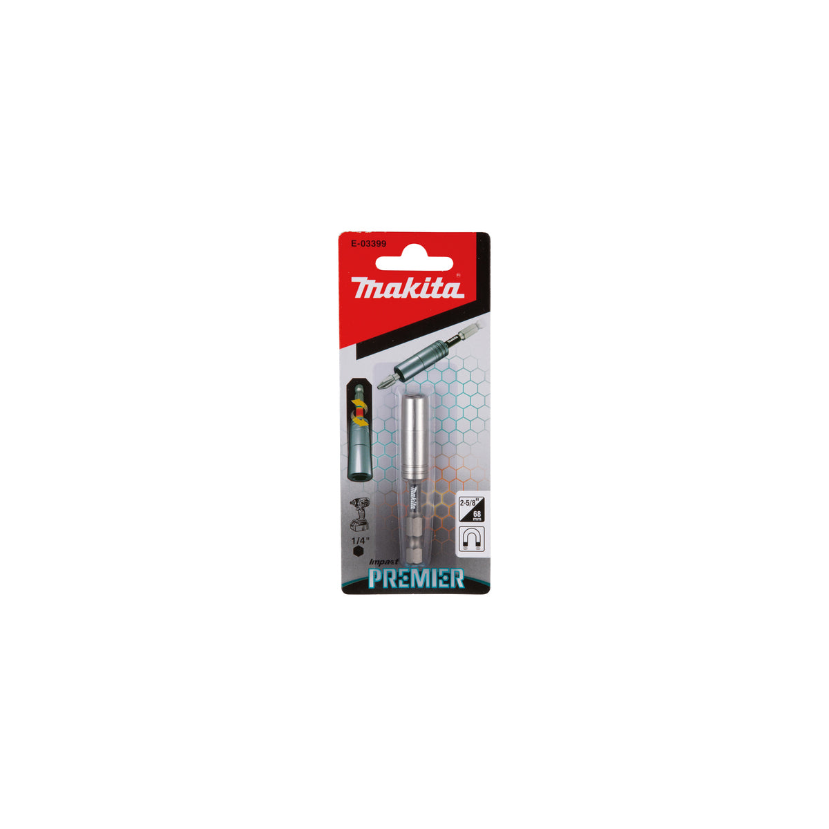  Makita Porte-embout Magnétique 68mm Impact Premier E-03399