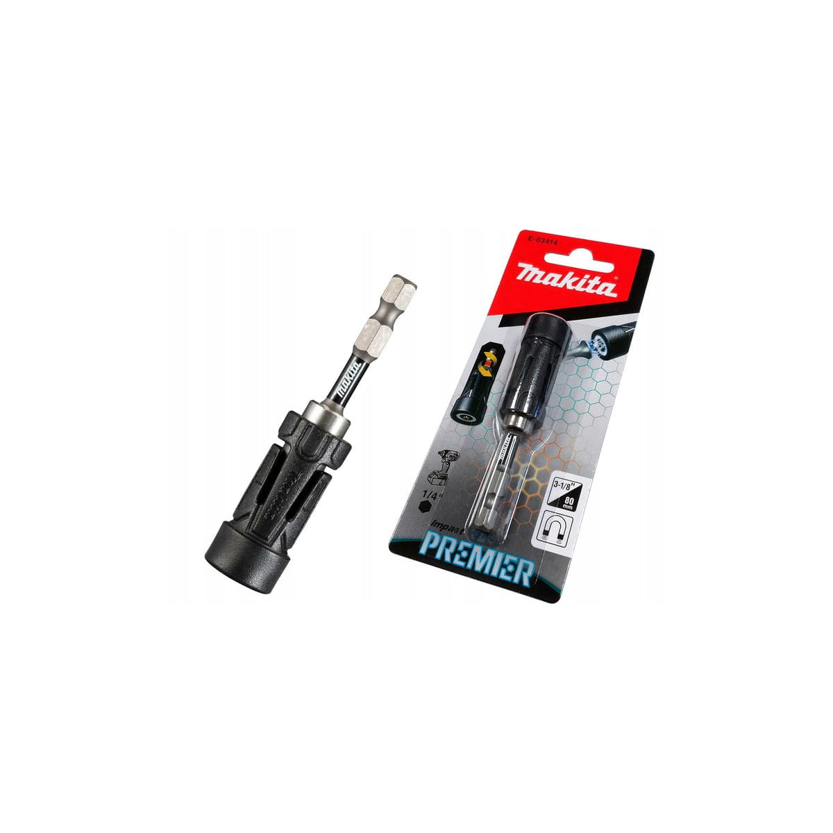  Makita Porte-embout Ultra-magnétique 80mm Impact Premier Torsion E-03414