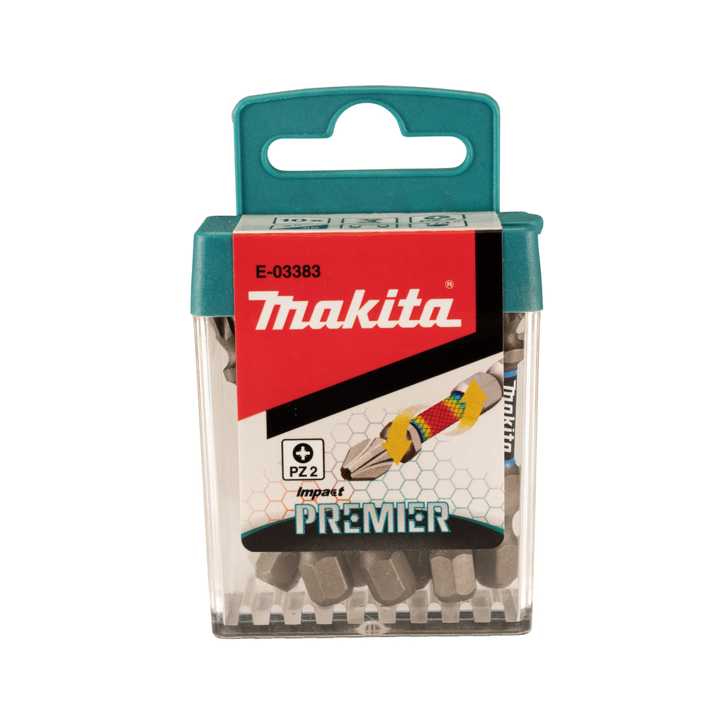  Makita X10 Embouts De Vissage PZ2 50mm Impact Premier E-03383
