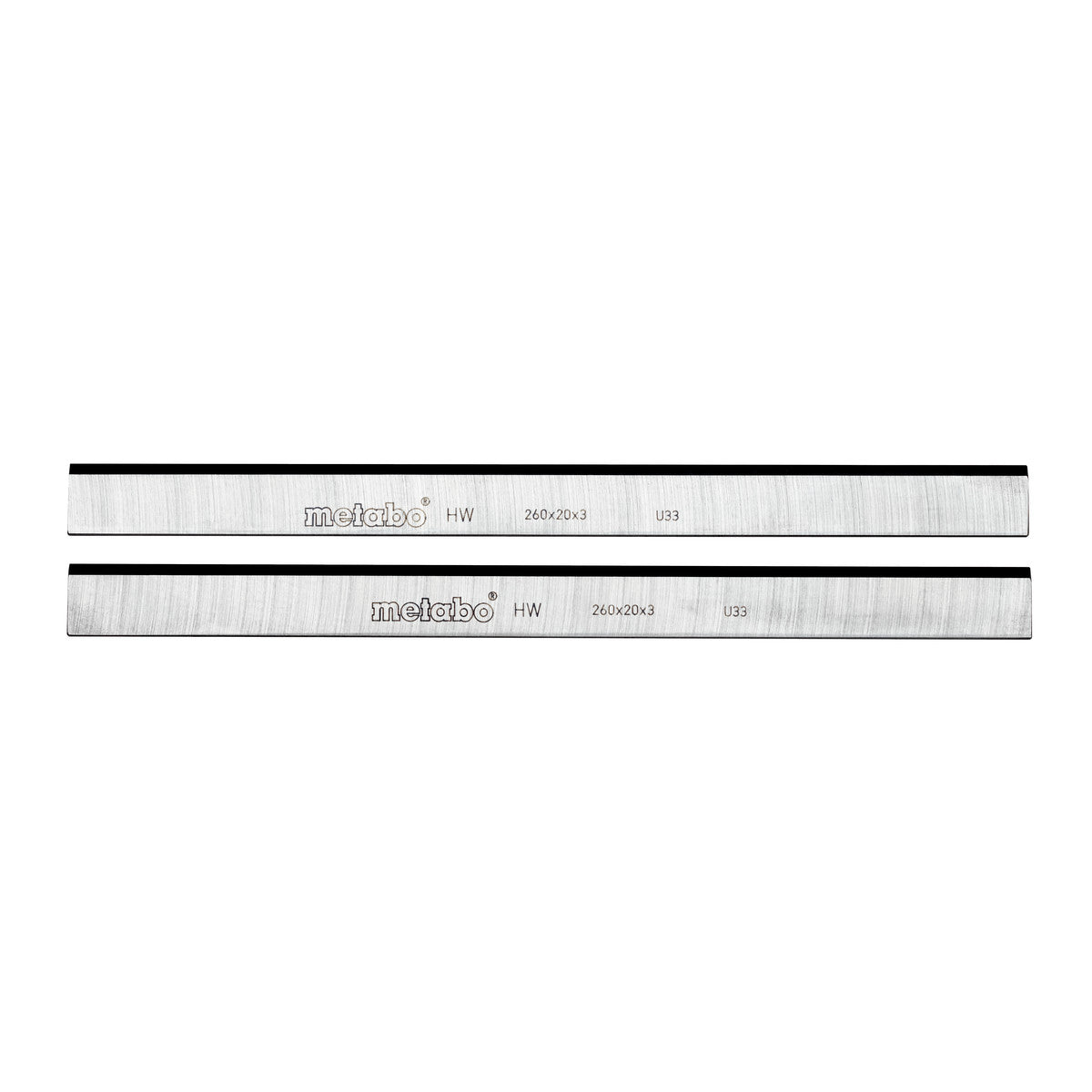  Metabo 2 Fers De Rabot Carbure 260mm Pour HC260 C/M/K 260x20x3mm (0911030730)