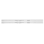  Metabo 2 Fers De Rabot HSS 332x12x1.5mm Pour Raboteuse DH330, DH316 (0911063549)