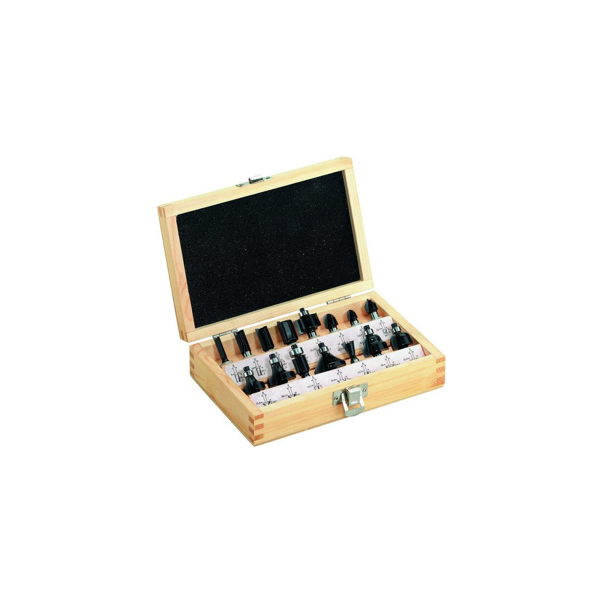  Metabo Assortiments De 15 Fraises Pour Défonceuse (631039000)
