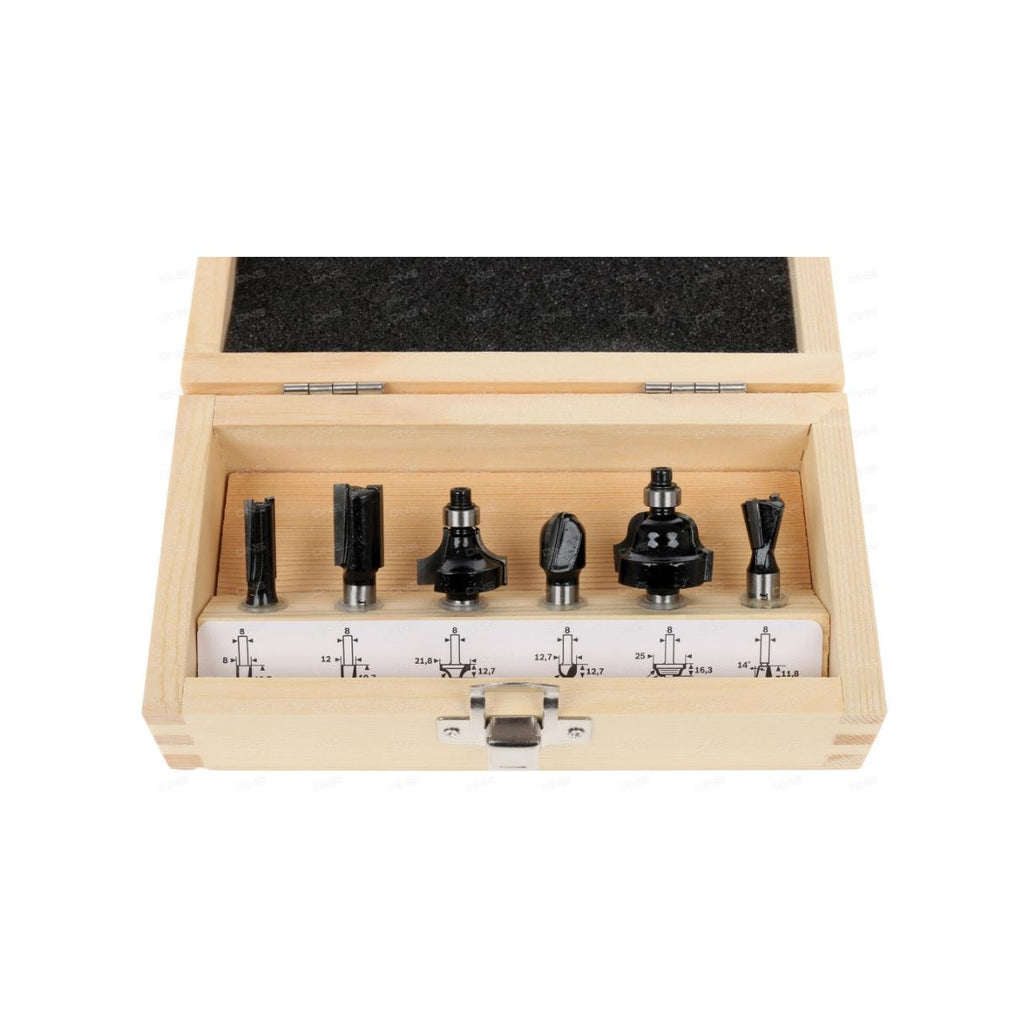  Metabo Assortiments De 6 Fraises Pour Défonceuse (631040000)