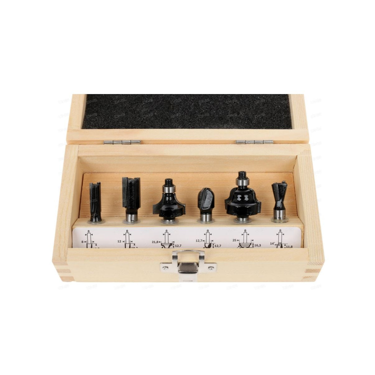  Metabo Assortiments De 6 Fraises Pour Défonceuse (631040000)