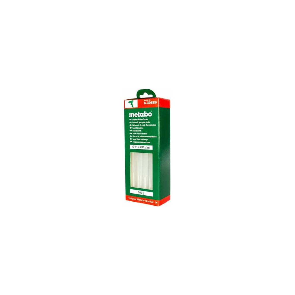  Metabo Bâtonnets De Colle ø11x200mm Transparent à Usage Universel (630886000)