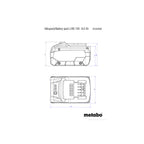  Metabo Batterie Li-ion 18V 8.0Ah Li-HD (625369000)