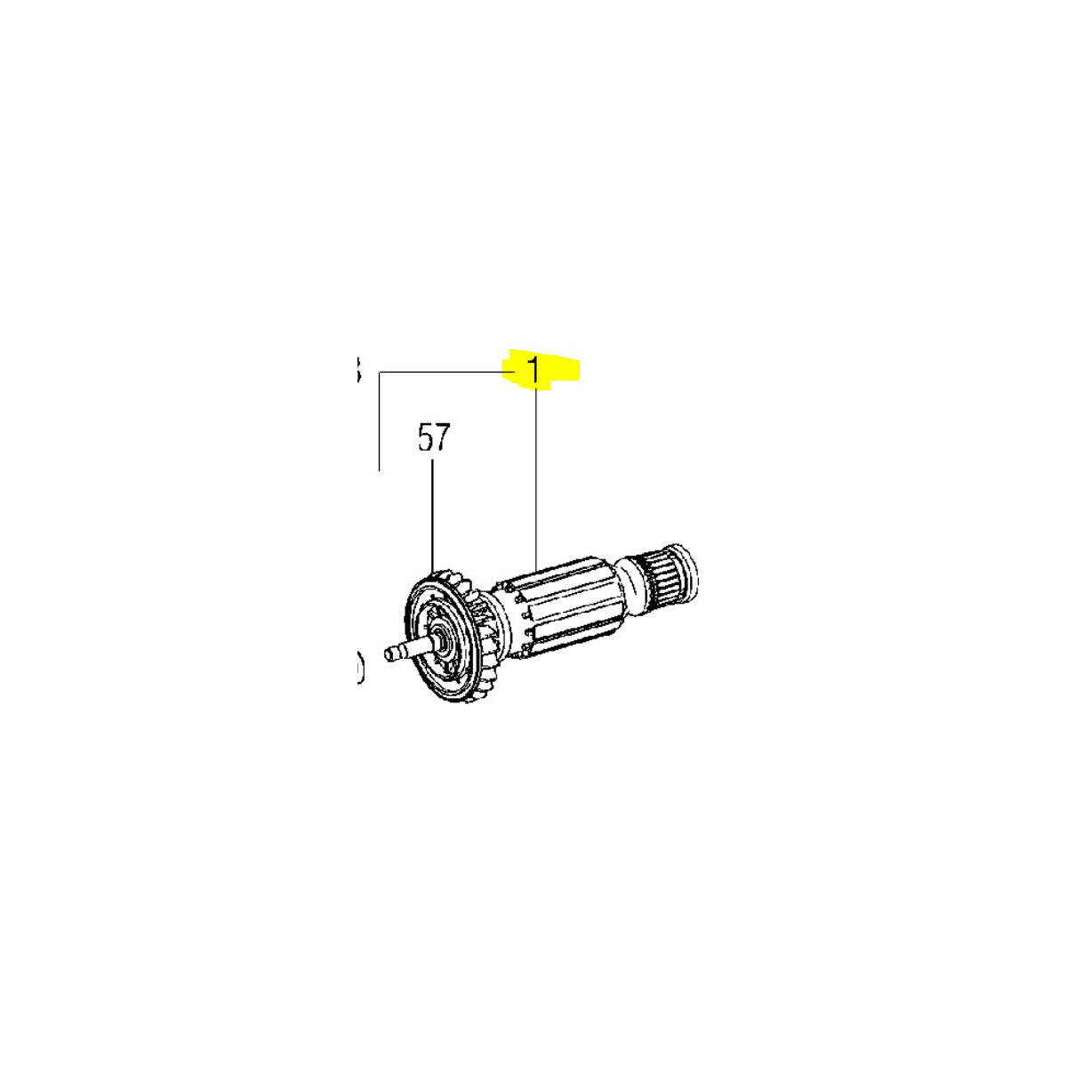  Metabo Induit 230V Pour Meuleuse WEA10-125Quick, WEV10-125, WEV10-125Quick, WEVF10-125Quick Inox (310010930)