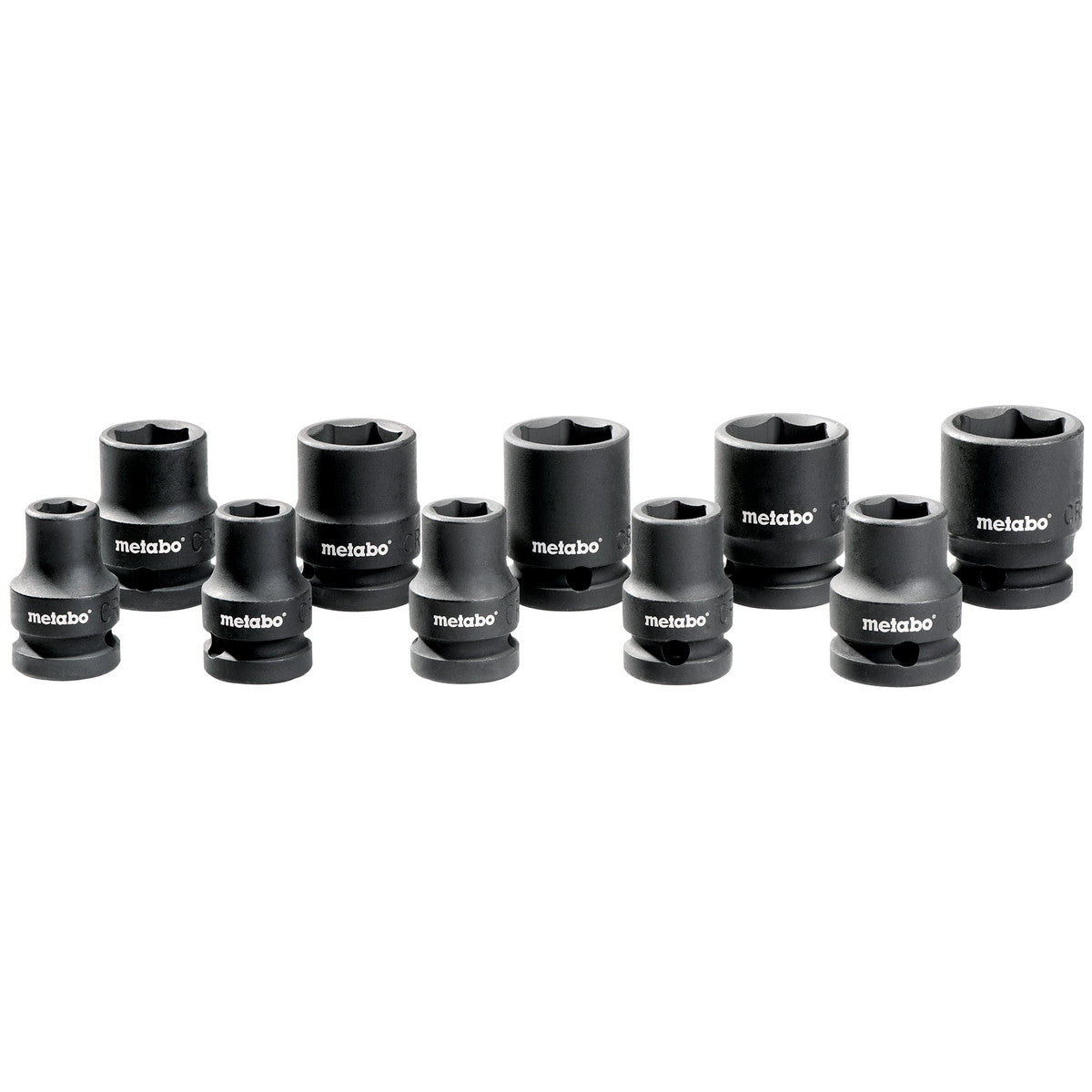  Metabo Jeu De 10 Douilles 1/2" Pour Boulonneuse à Chocs (628831000)