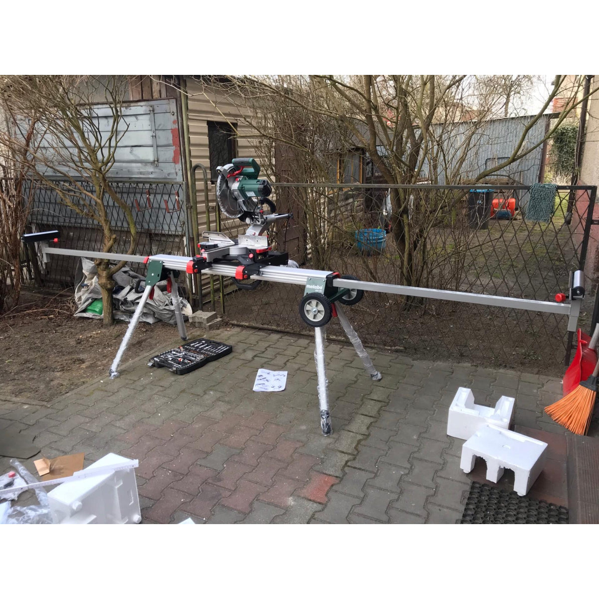  Metabo KSU 401 Pietement 168cm - 400cm Pour Scie à Onglets (629006000)