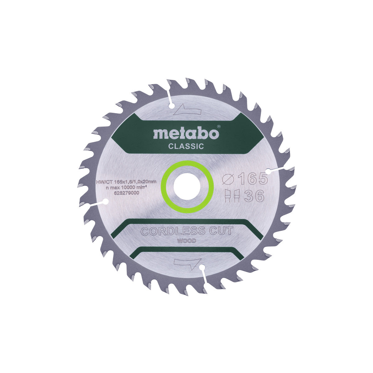  Metabo Lame De Scie Bois ø165x20 36Dts (628279000)
