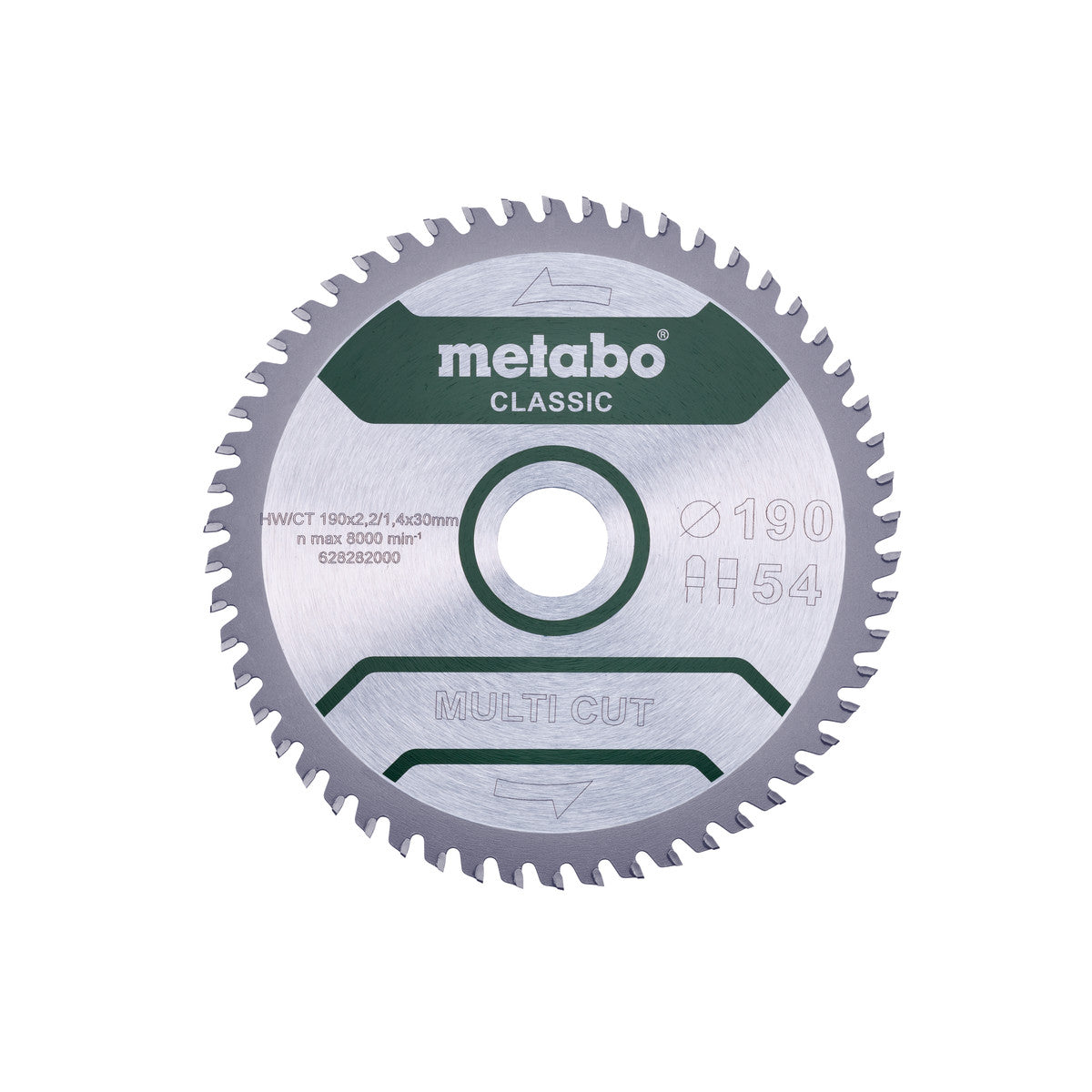  Metabo Lame De Scie Circulaire Bois ø190x30 54Dts (628282000)