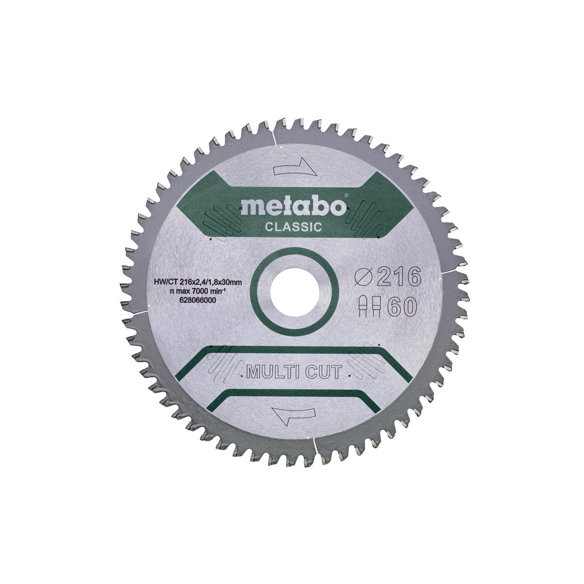  Metabo Lame De Scie Circulaire BOIS ø216x30 60Dts (628066000)