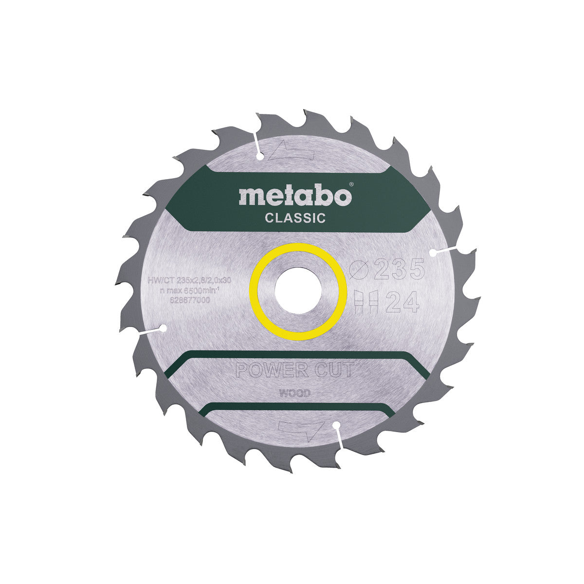 Metabo Lame De Scie Circulaire Bois ø235x30x2.8 60Dts "POWER CUT WOOD" (628677000)