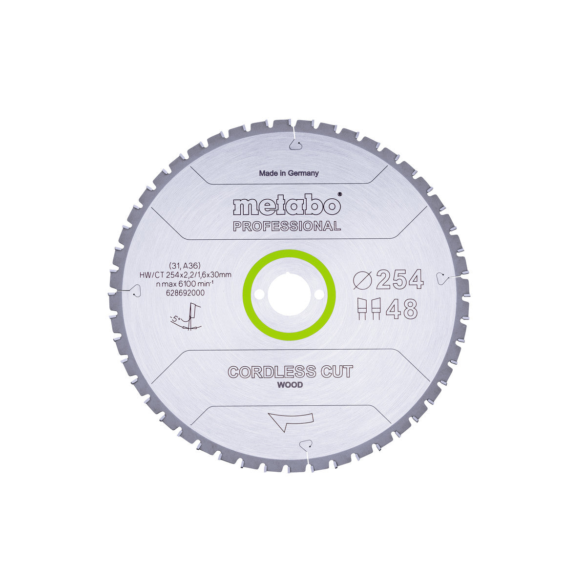  Metabo Lame De Scie Circulaire Bois ø254x30 48Dts (628692000)