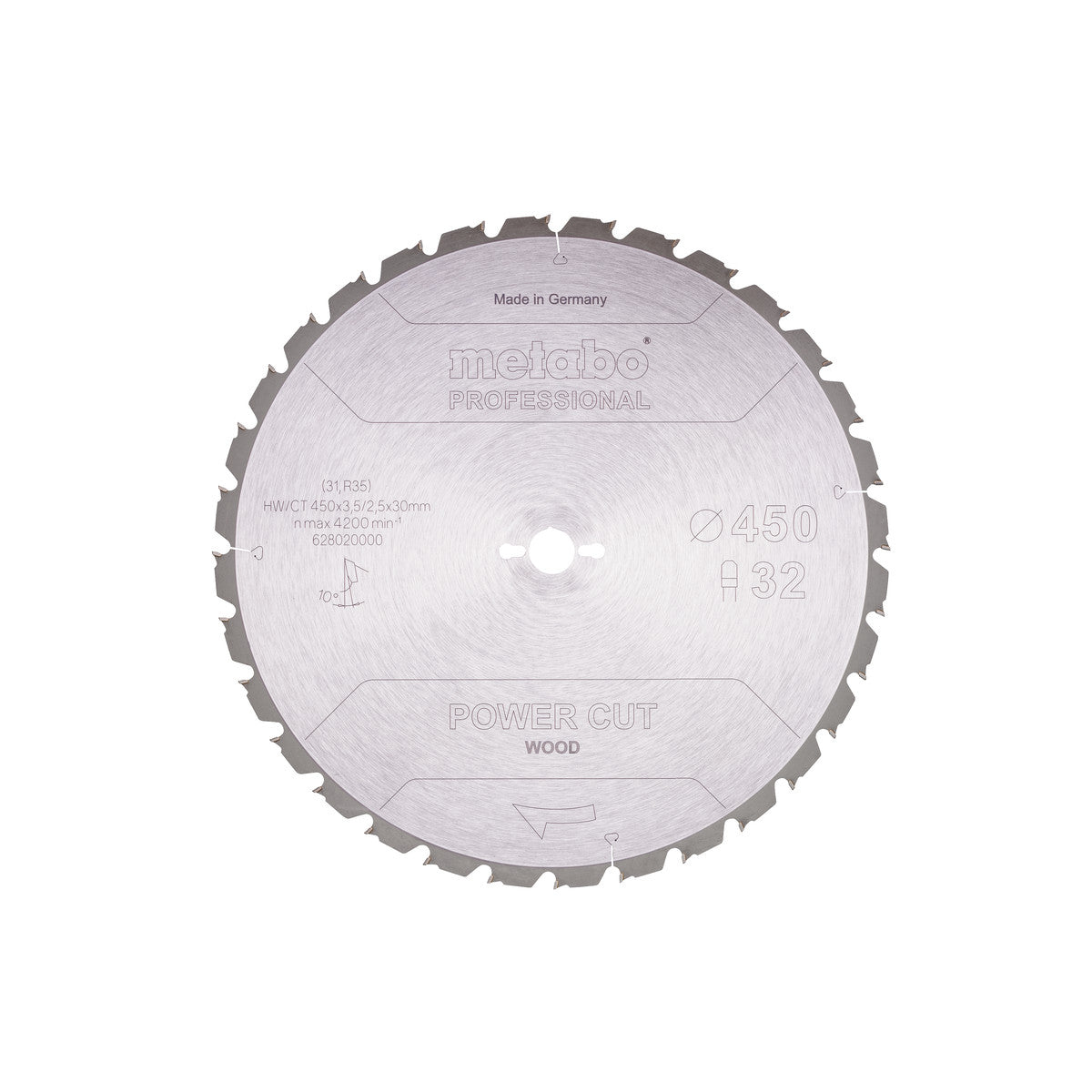  Metabo Lame De Scie Circulaire Bois ø450x30 32Dts (628020000)