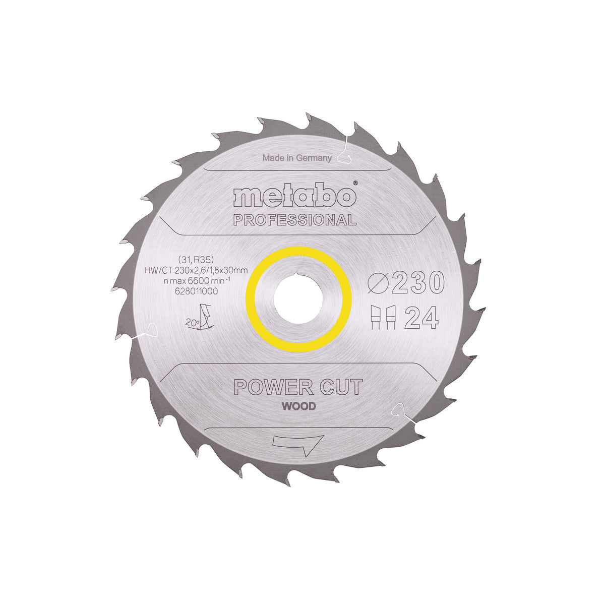  Metabo Lame De Scie Circulaire ø230x30 24Dts (628011000)