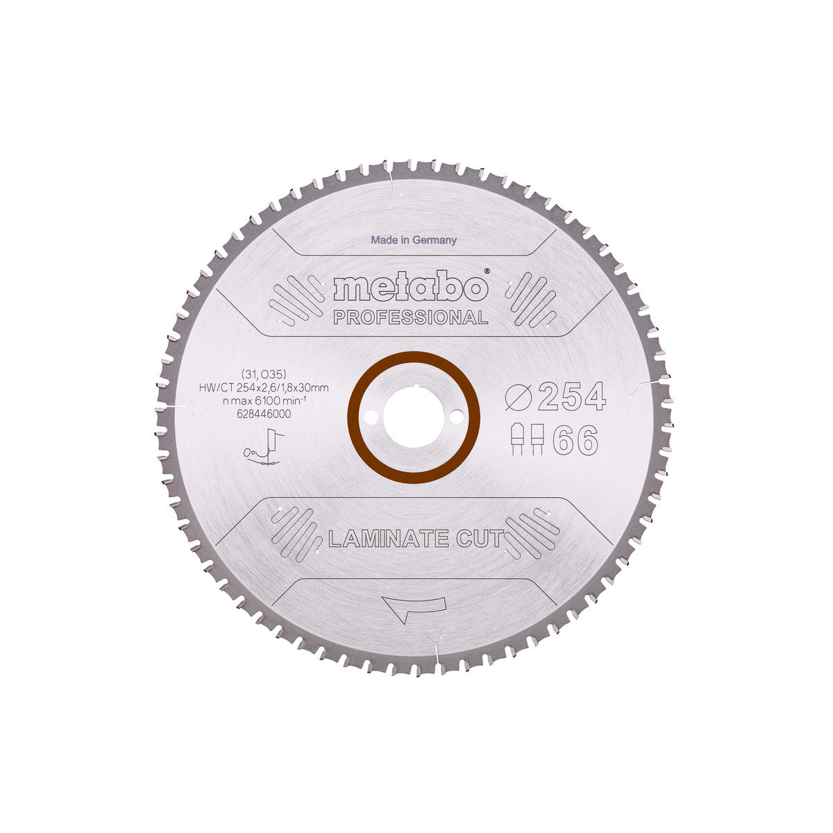  Metabo Lame De Scie Circulaire Pour Bois Stratifié ø254x30 66Dts "Laminate Cute" (628446000)