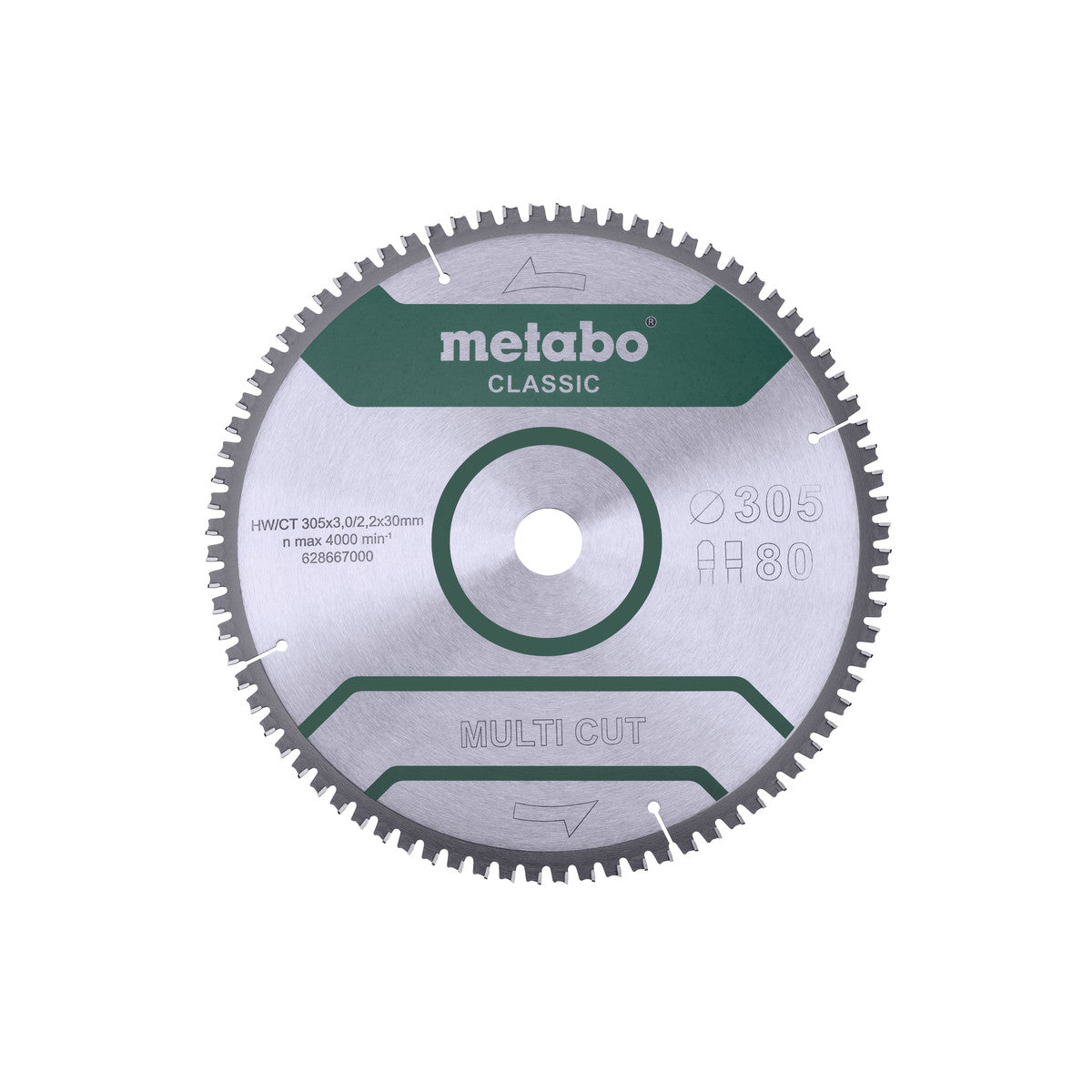  Metabo Lame De Scie Circulaire Universelle ø305x30 80Dts (628667000)