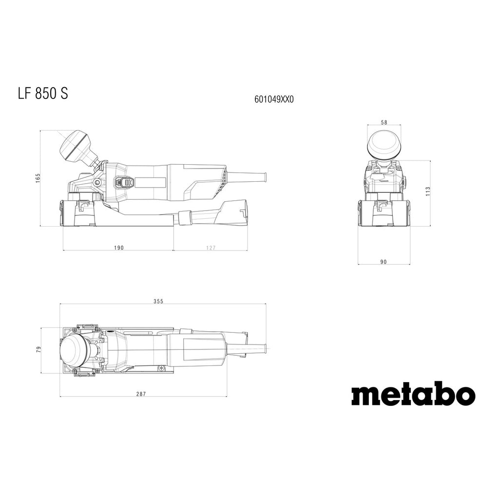  Metabo LF 850 S Fraiseuse à Bois Avec Coffret Metabox 145 (601049500)