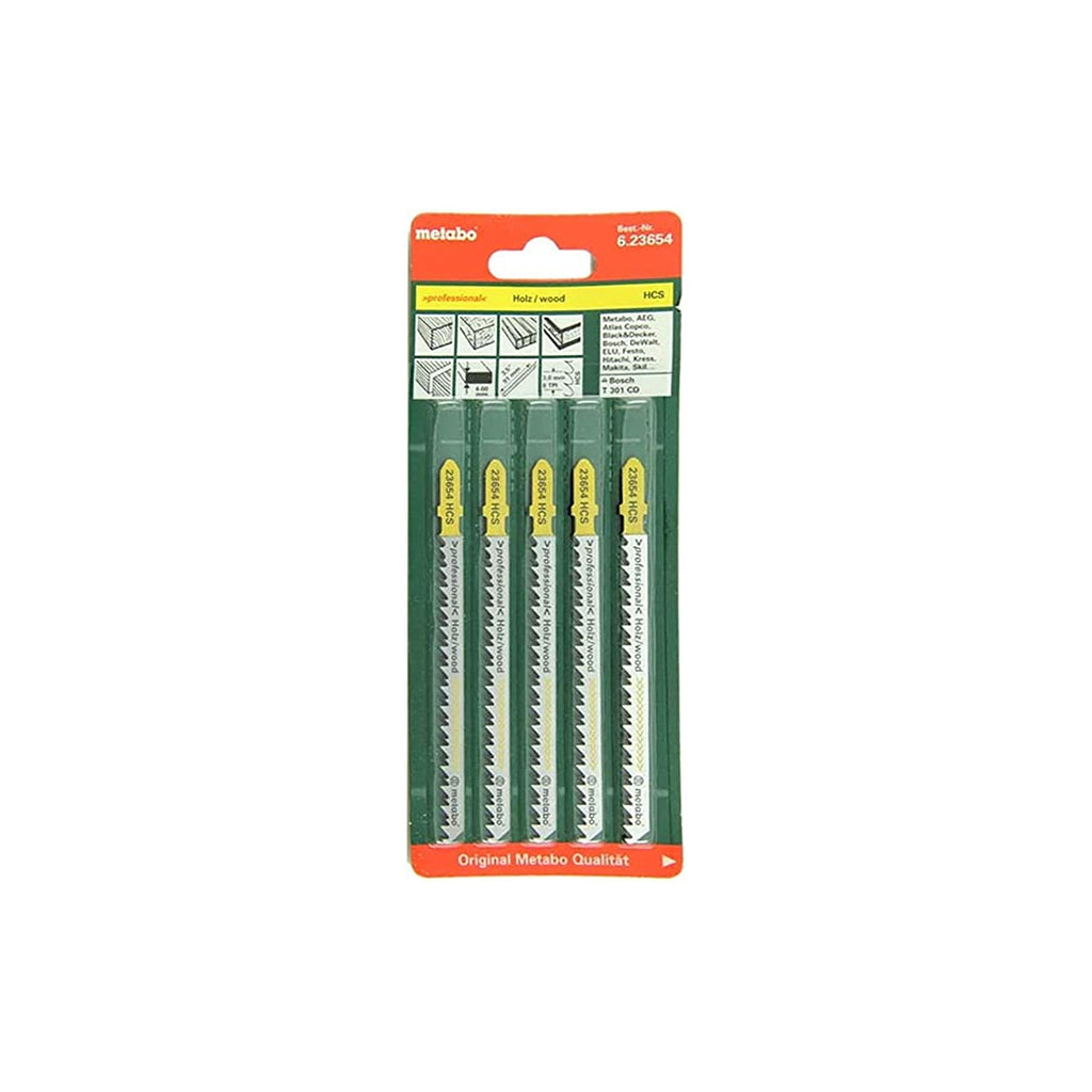  Metabo Lot De 5 Lames De Scie Sauteuse 57mm Pour Le Bois (623651000)