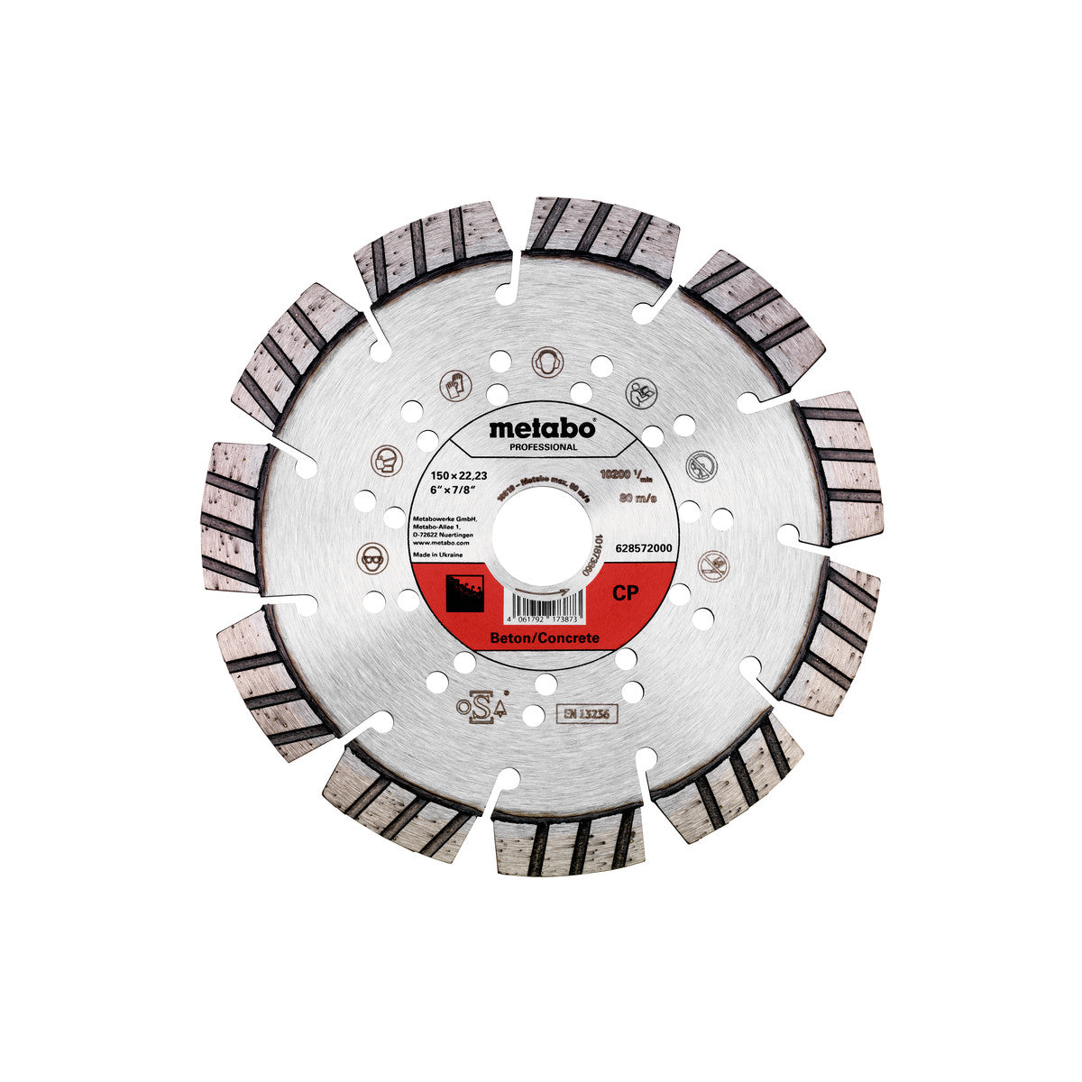  Metabo Meule De Tronçonnage Diamantée Béton Professional 150x22,23mm (628572000)
