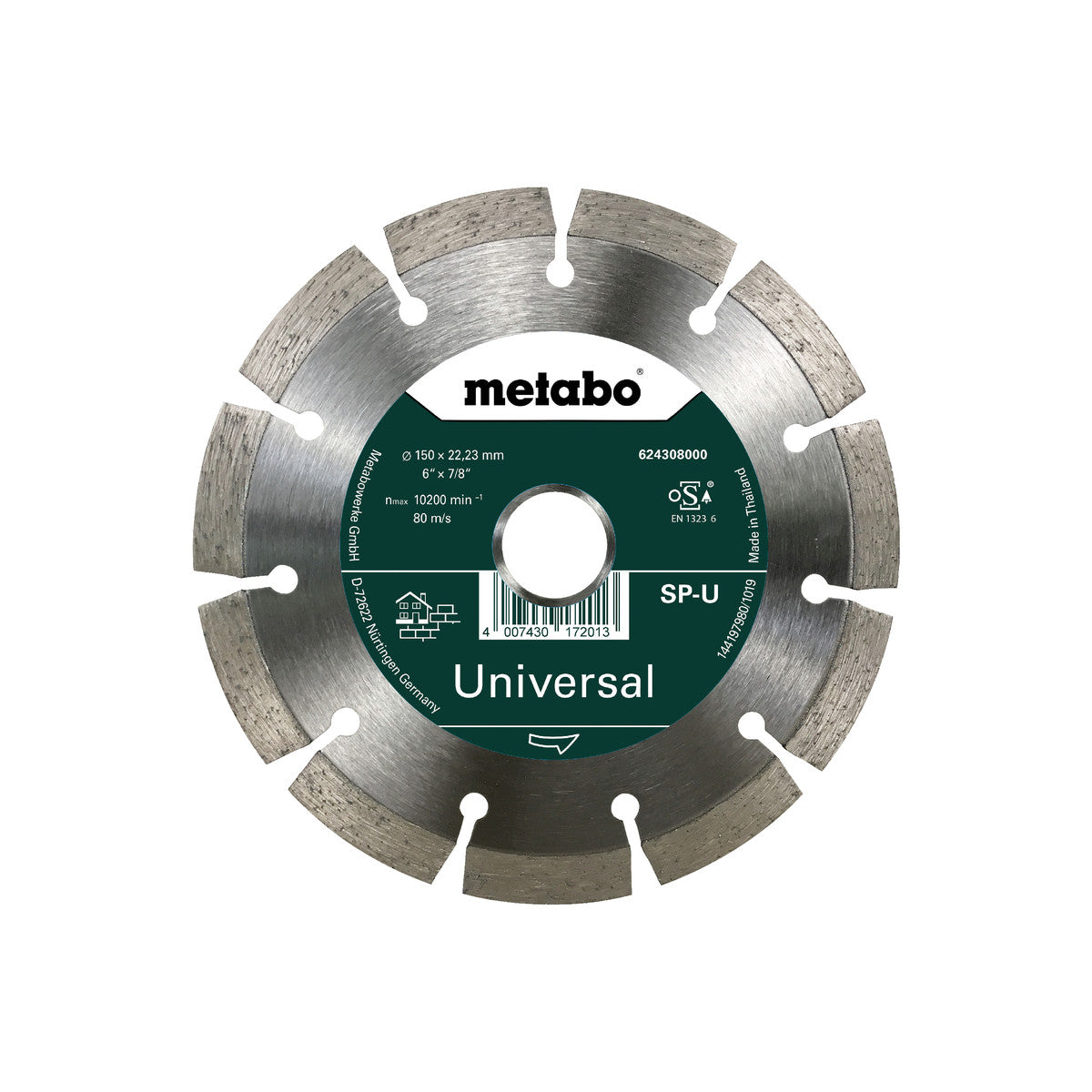 Metabo Meule De Tronçonnage Diamantée ø150mm SP-U (624308000)