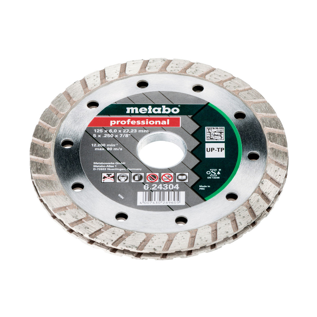  Metabo Meule De Tronçonnage Diamantée Professional Pour Les Joints 125x6x22,23mm (624304000)