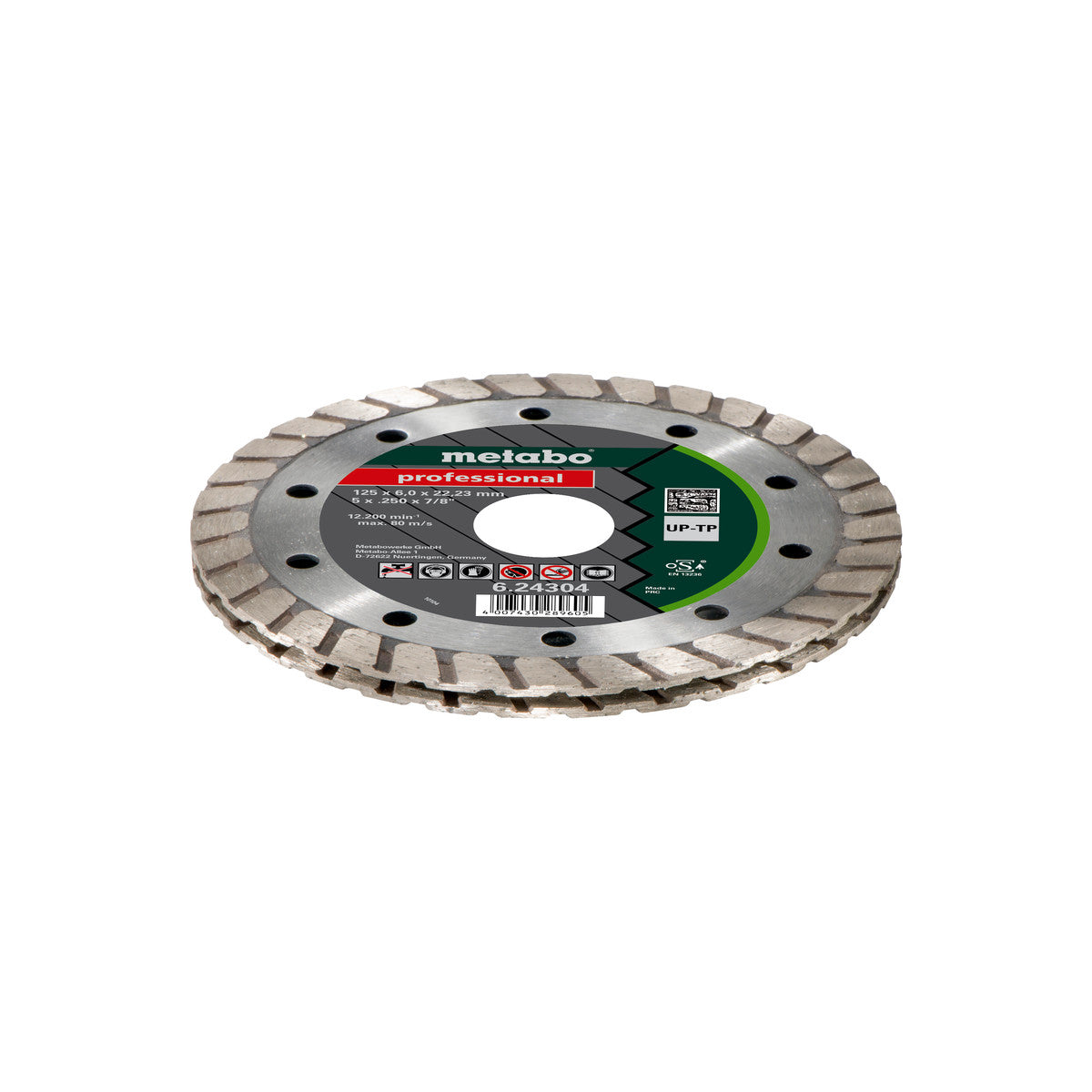  Metabo Meule De Tronçonnage Diamantée Professional Pour Les Joints 125x6x22,23mm (624304000)