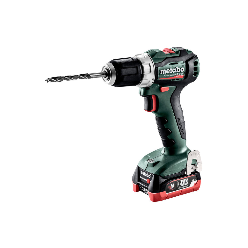  Metabo PowerMaxx BS 12 BL Perceuse, Visseuse 12V 2x4Ah Li-ion LIHD (601038800)