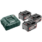  Metabo Set De Base Li-ion 18V 3x4.0Ah Avec Chargeur Rapide ASC 55 (685049000)