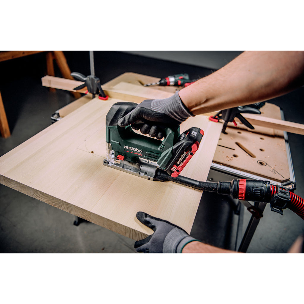  Metabo STB 18 LT 130 BL Scie Sauteuse Sans Fil 18V Avec Coffret MetaBOX 145 L (601055840)