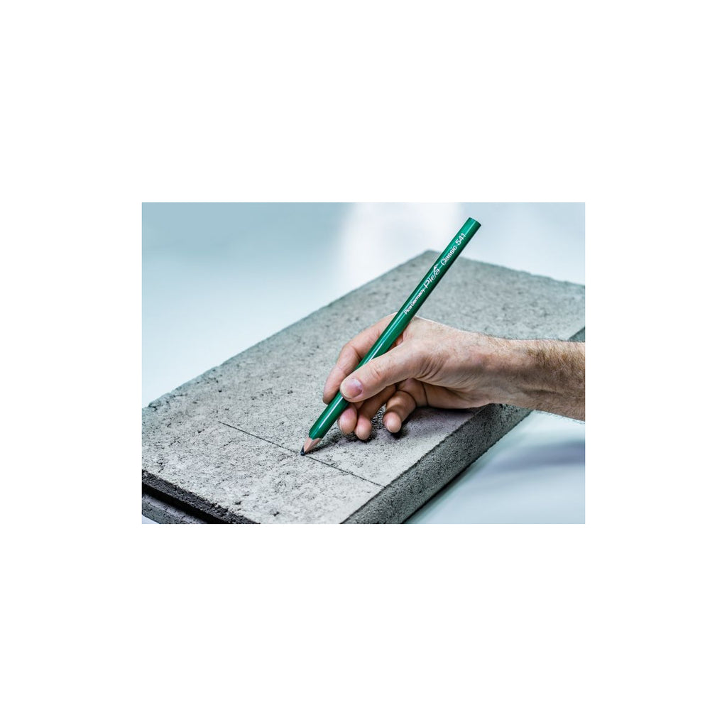  Pica Classic 541 Boite De 100 Crayons De Maçon, Ovale, Vert, 30cm 541/30-100