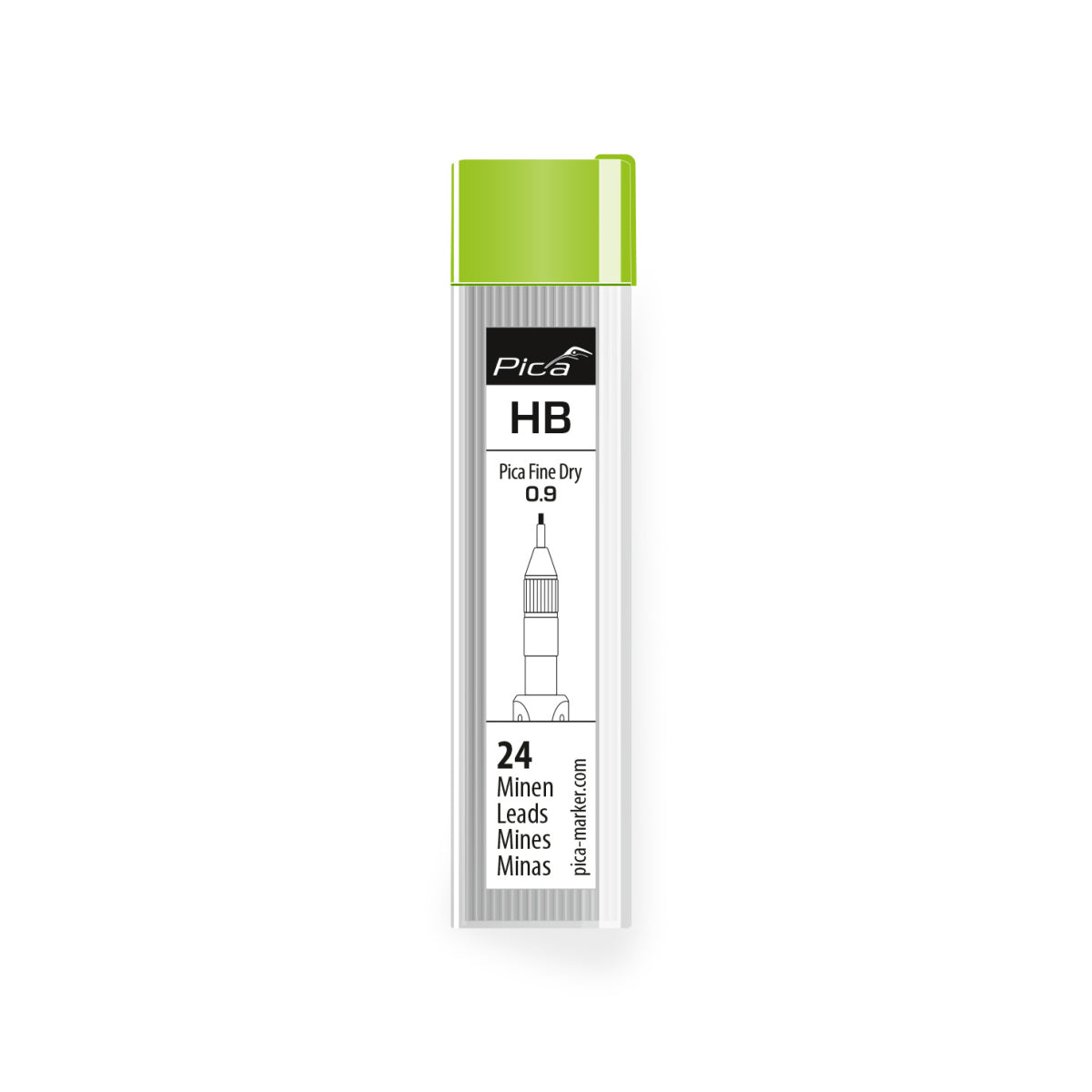  Pica Fine Dry Mines Graphite HB 0.9mm De Précision 7030