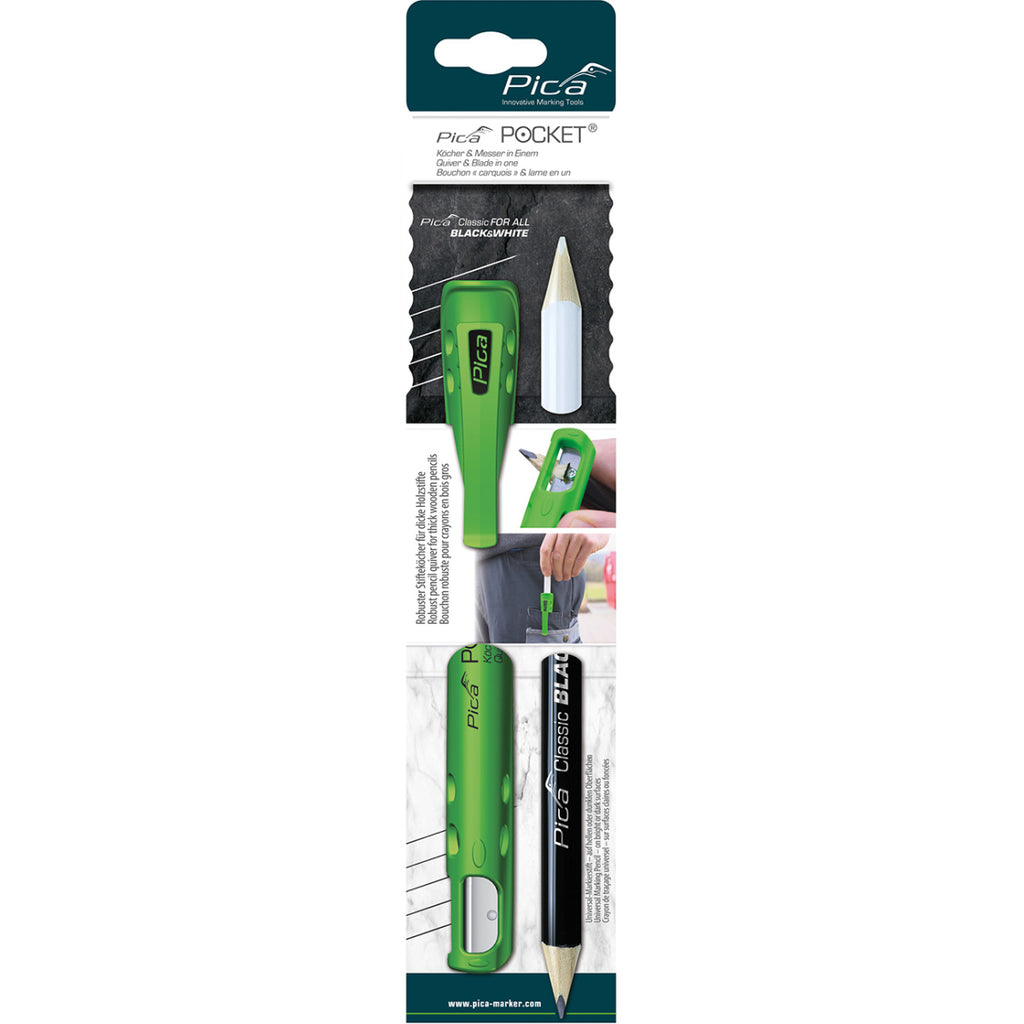  Pica Pocket Black & White Crayon 546 Avec Carquois 505 (505/03)