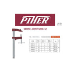  Piher Serre-joint à Vis En Croix Tige Type M (12cm à 30cm)
