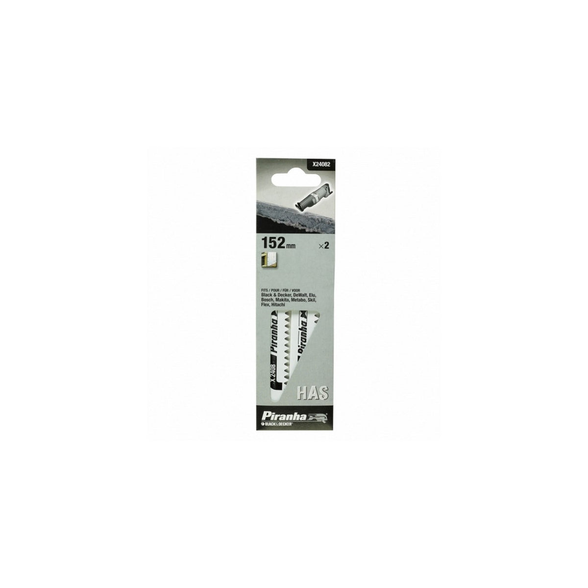  Piranha X22132 Lame De Scie-Sabre 152mm Mètal (x2)