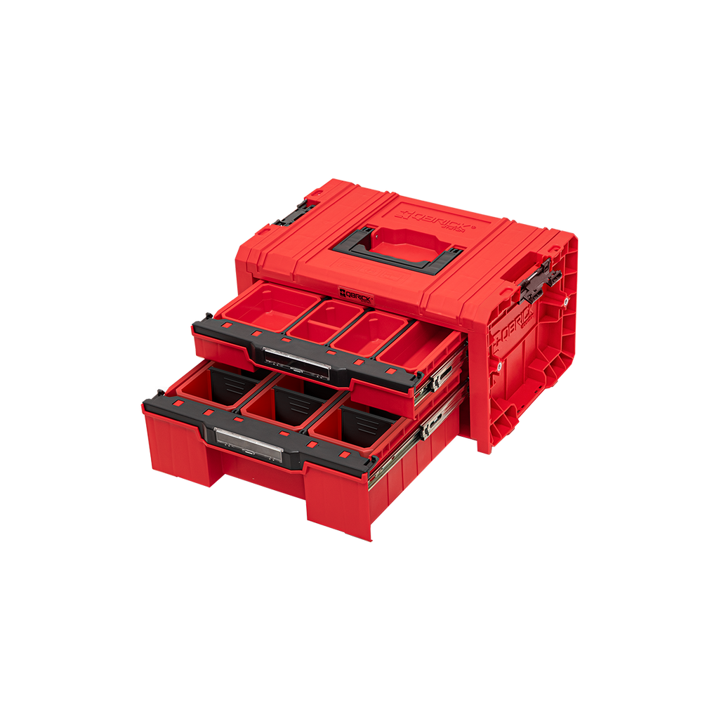  Qbrick System PRO Coffret à Outils 2 Tiroirs Expert RED 2.0 Ultra HD (SKRQPROD2E2CCZEPG003)