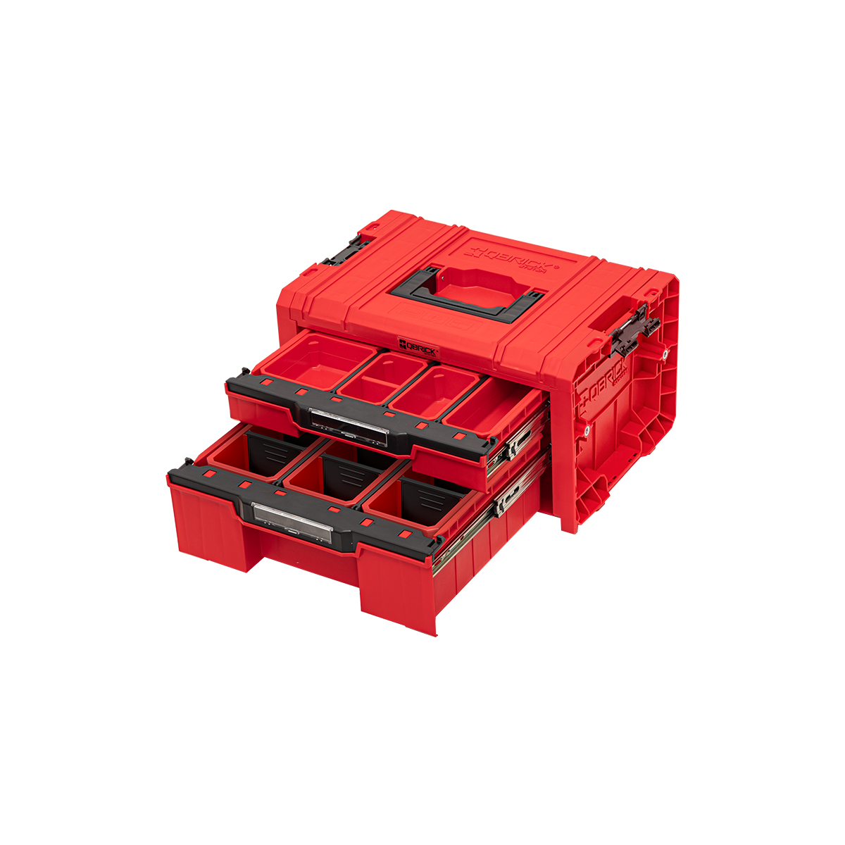 Qbrick System PRO Coffret à Outils 2 Tiroirs Expert RED 2.0 Ultra HD (SKRQPROD2E2CCZEPG003)