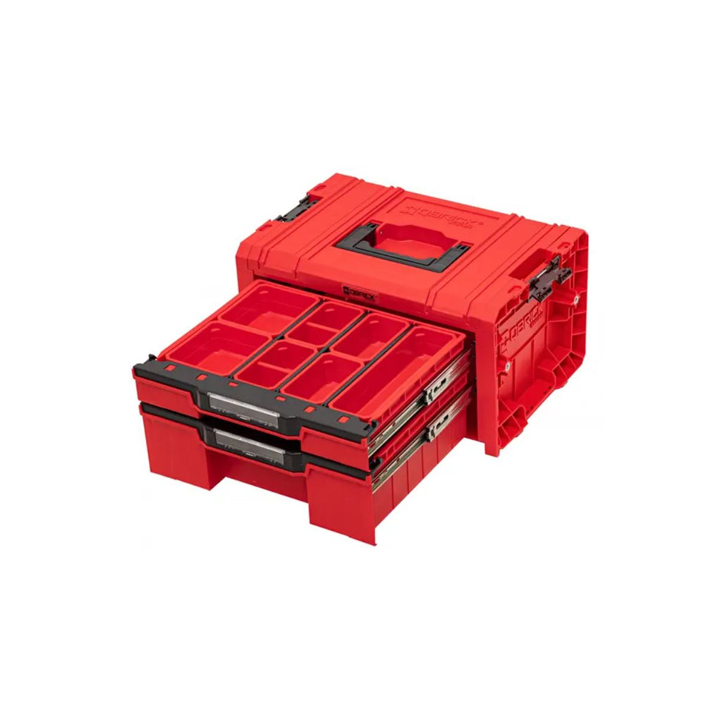  Qbrick System PRO Coffret à Outils 2 Tiroirs Expert RED 2.0 Ultra HD (SKRQPROD2E2CCZEPG003)