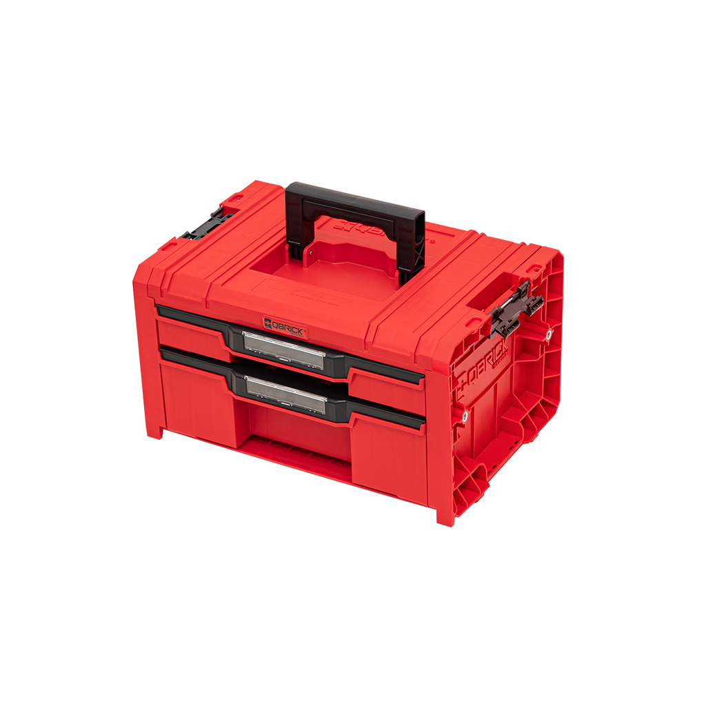  Qbrick System PRO Coffret à Outils 2 Tiroirs Expert RED 2.0 Ultra HD (SKRQPROD2E2CCZEPG003)