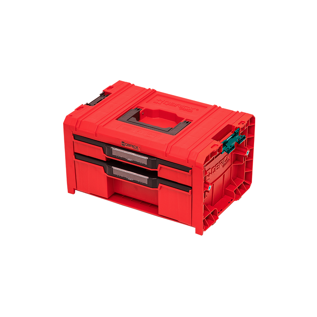  Qbrick System PRO Coffret à Outils 2 Tiroirs Expert RED 2.0 Ultra HD (SKRQPROD2E2CCZEPG003)