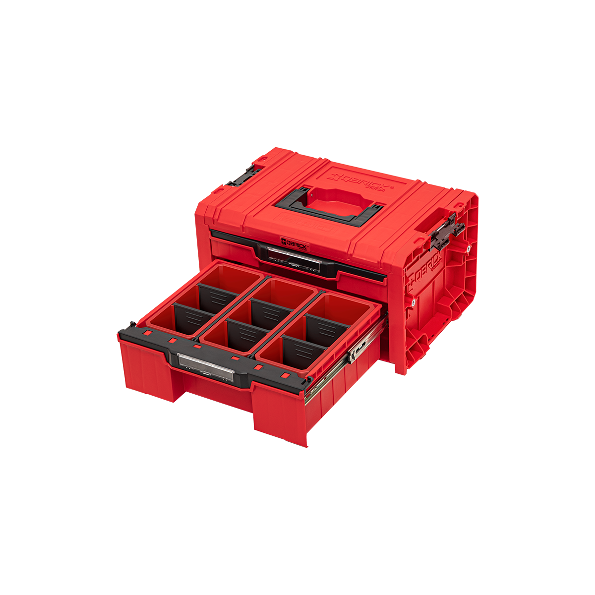  Qbrick System PRO Coffret à Outils 2 Tiroirs Expert RED 2.0 Ultra HD (SKRQPROD2E2CCZEPG003)