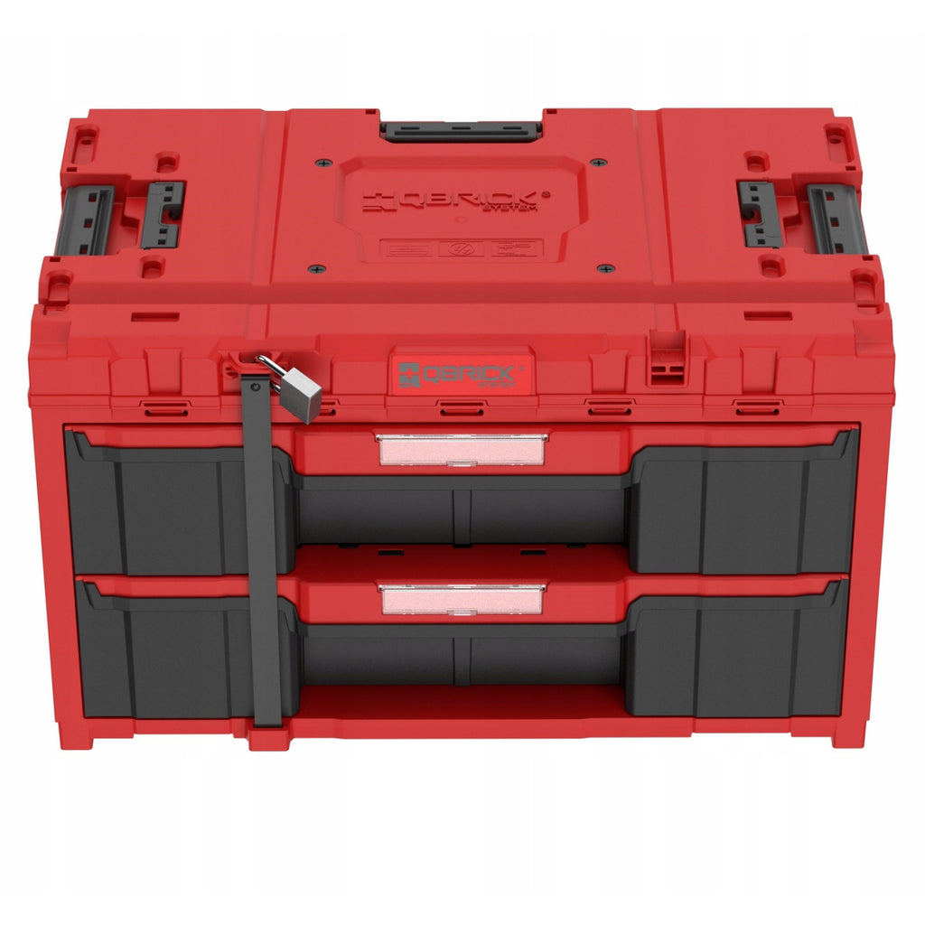  Qbrick System ONE Coffret à Outils 2 Tiroirs 2.0 RED Ultra HD (SKRQONED2CZEPG001)
