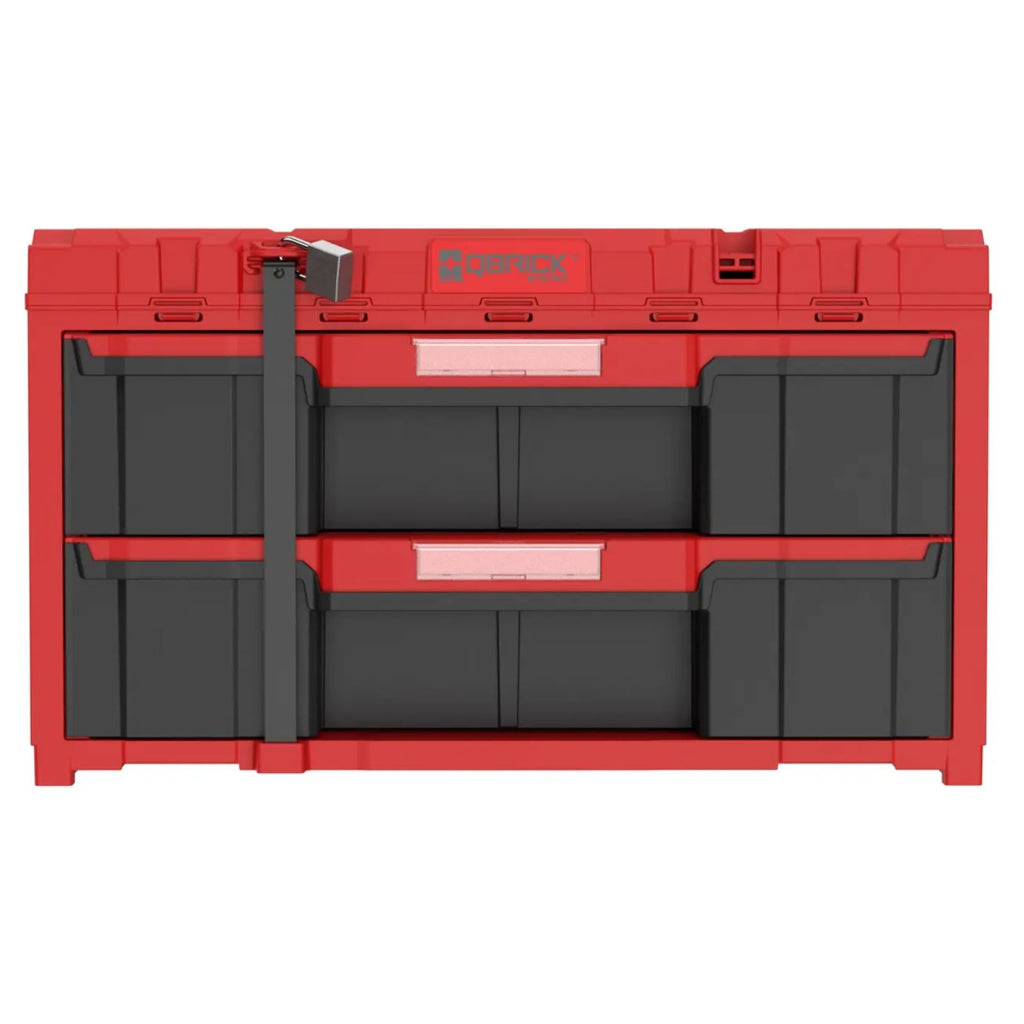  Qbrick System ONE Coffret à Outils 2 Tiroirs 2.0 RED Ultra HD (SKRQONED2CZEPG001)