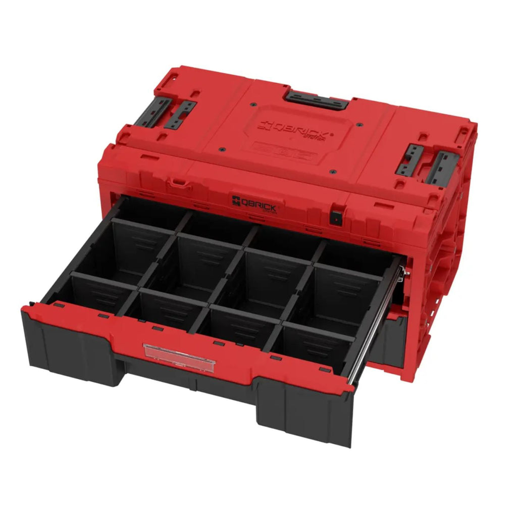  Qbrick System ONE Coffret à Outils 2 Tiroirs 2.0 RED Ultra HD (SKRQONED2CZEPG001)